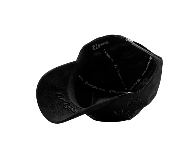 31 HATS MENS BLACK SNAPBACK RHINESTONE BLK