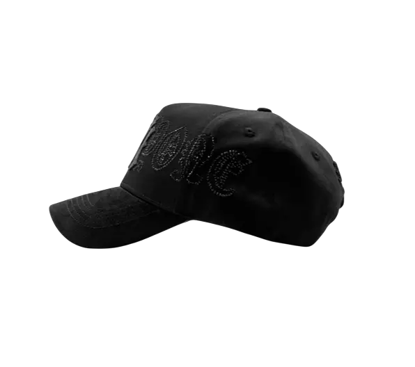 31 HATS MENS BLACK SNAPBACK RHINESTONE BLK